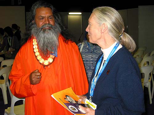 Meeting Jane Goodall, UN Messenger of Peace and renowned environmetalist