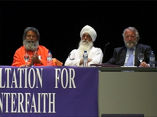 Swamiji at the Symposium on Interfaith Education