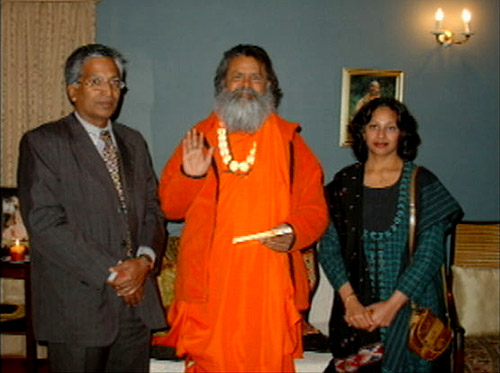 Swamiji with Mr. Suresh Gaul, Consul General of India