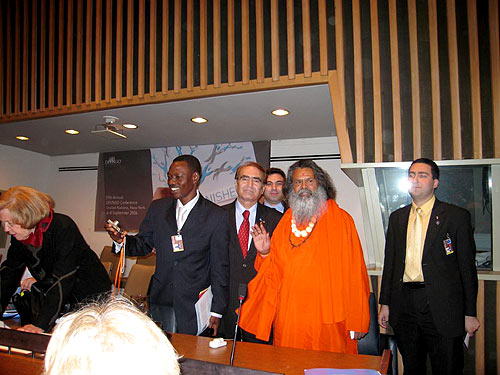 His Holiness Swamiji at the 59th UN NGO's Conference