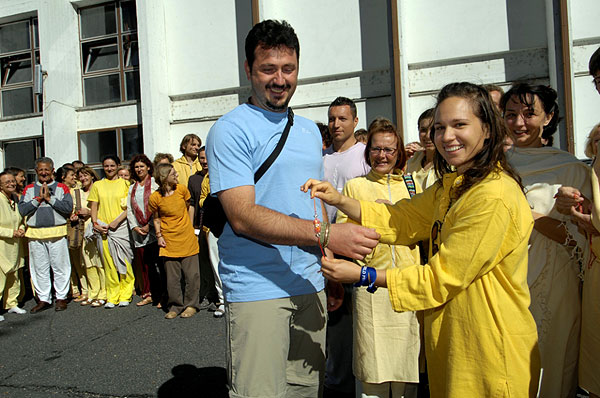 Raksha bandan ceremony